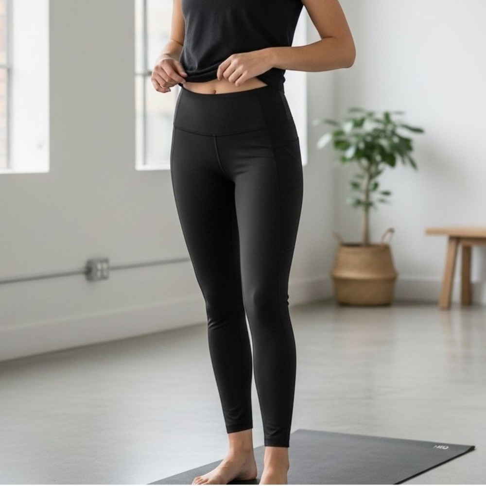 Lululemon Leggings XS Women Black Excellent High Rise Activewear Yoga